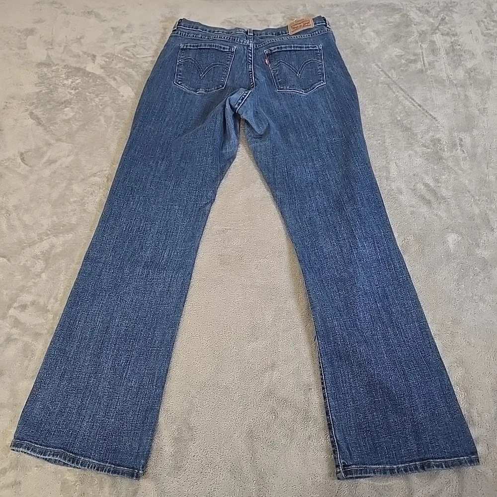 Levi's Classic Bootcut Jeans Womens‎ 10 Blue Mid Rise Medium Wash Stretch Denim
